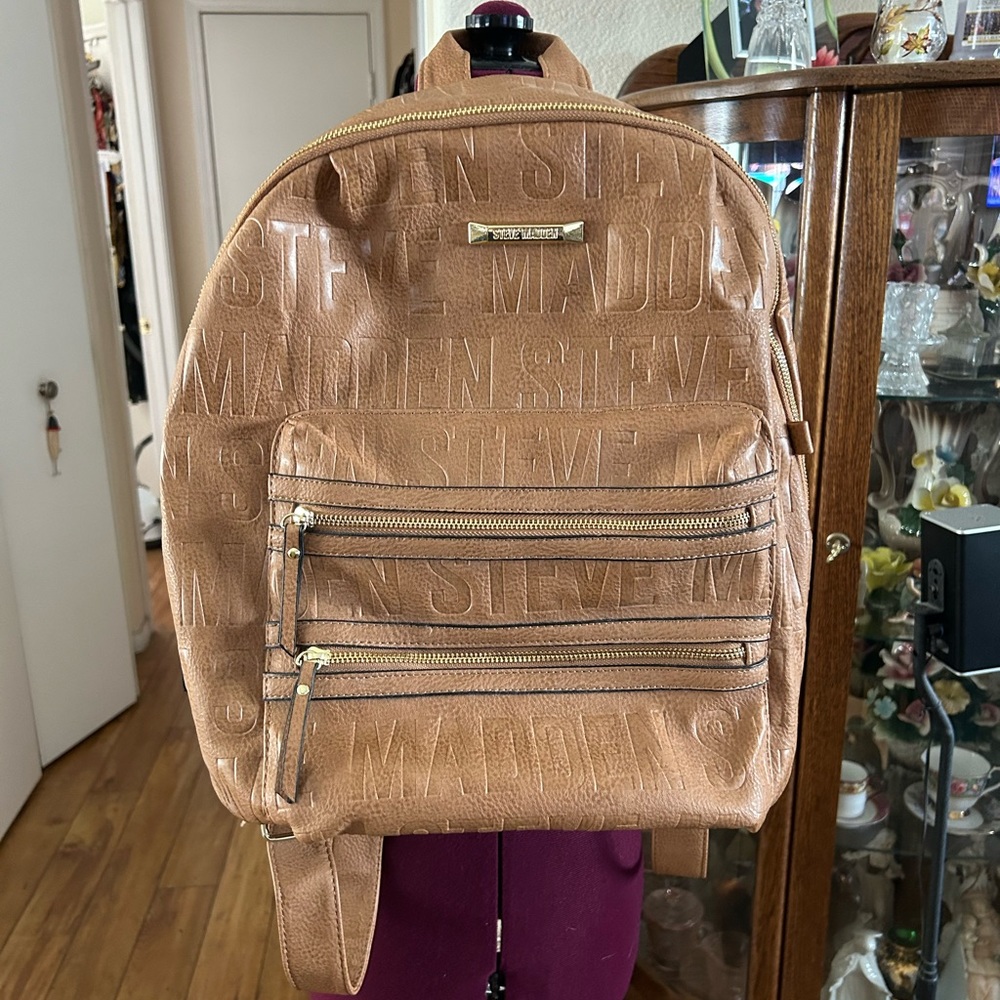 Steve Madden Large Carmel Color Backpack.